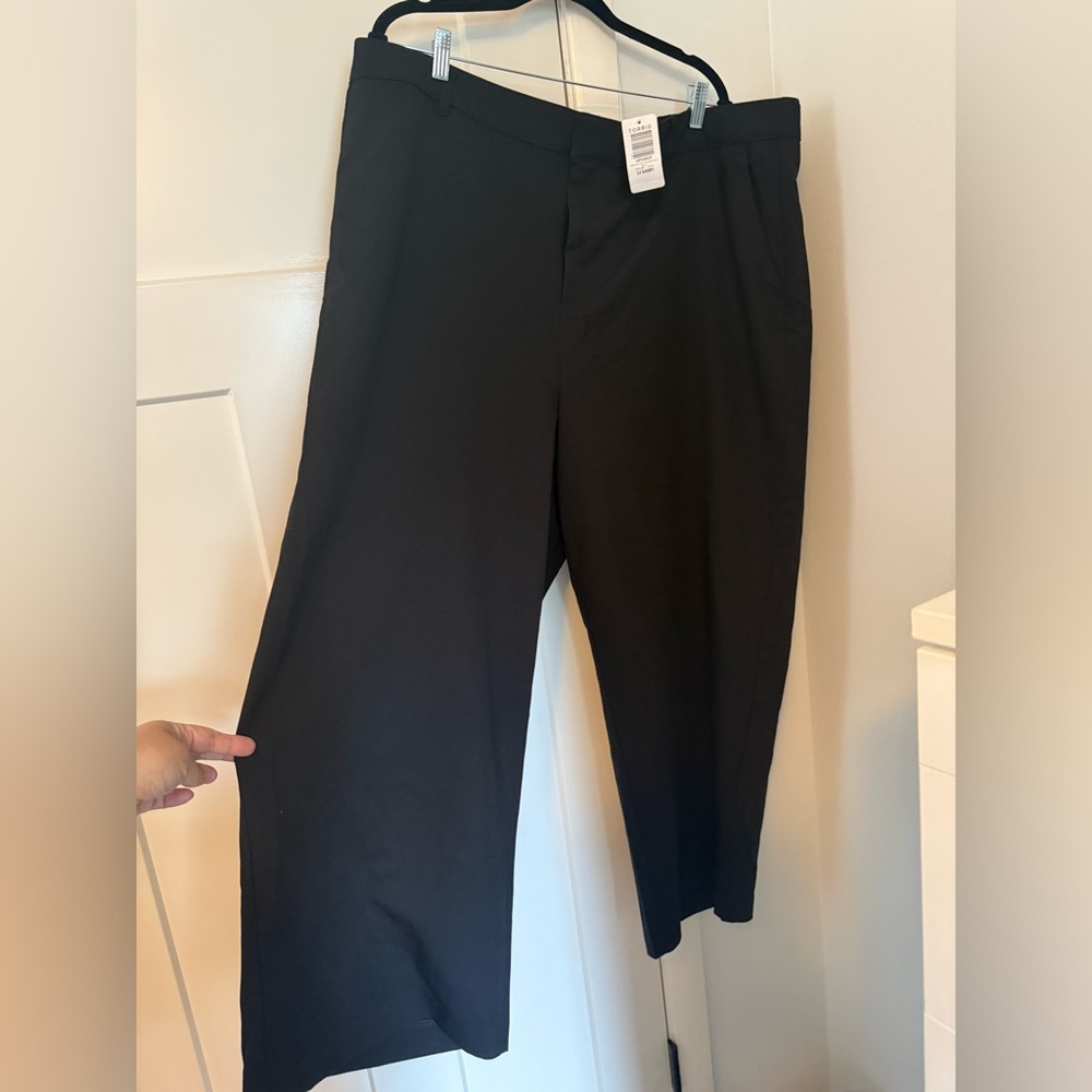 Torrid Classic Black Wide-Leg Trousers Sz 22S
